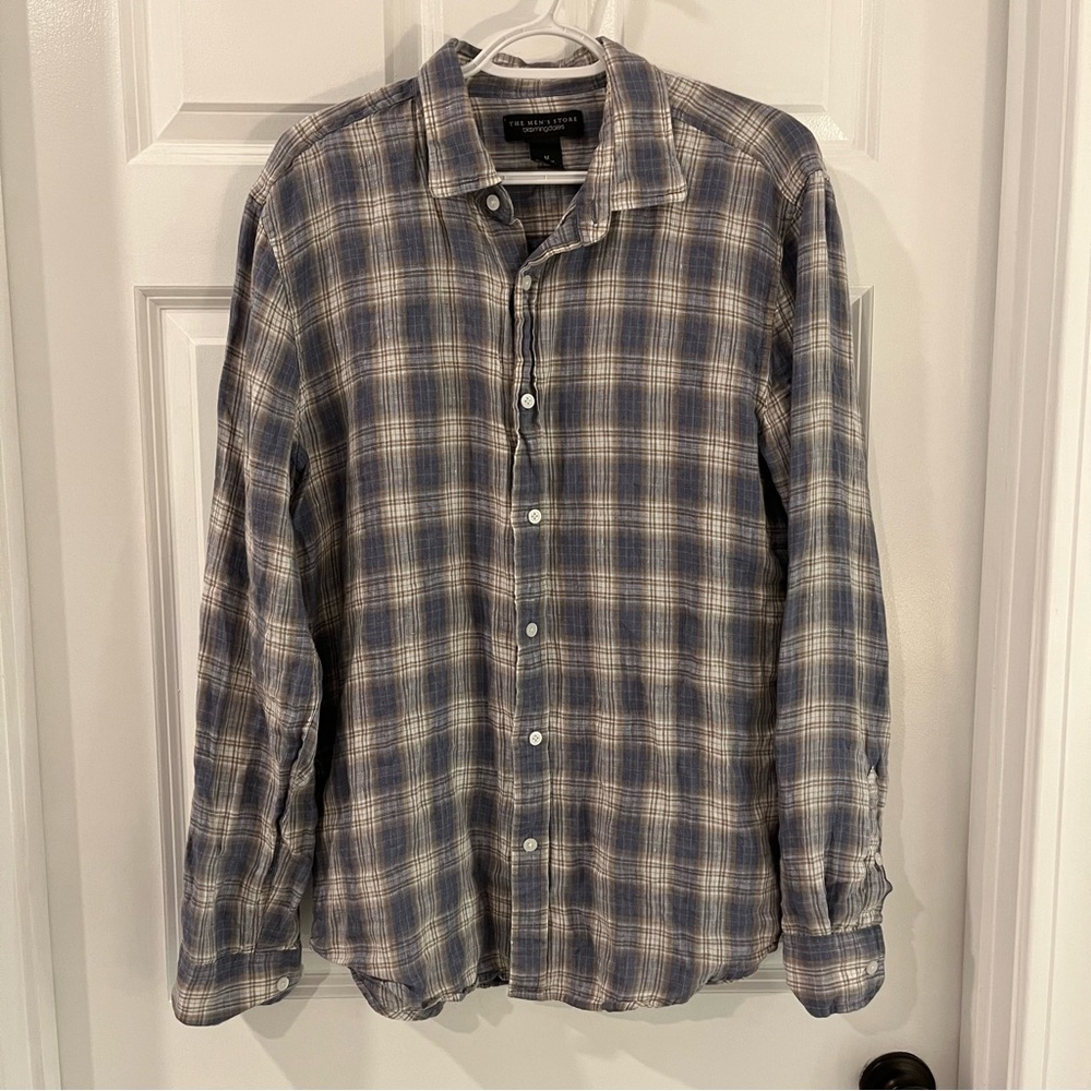 The Men's Store At Bloomingdale's Woven Linen Shirt Gem